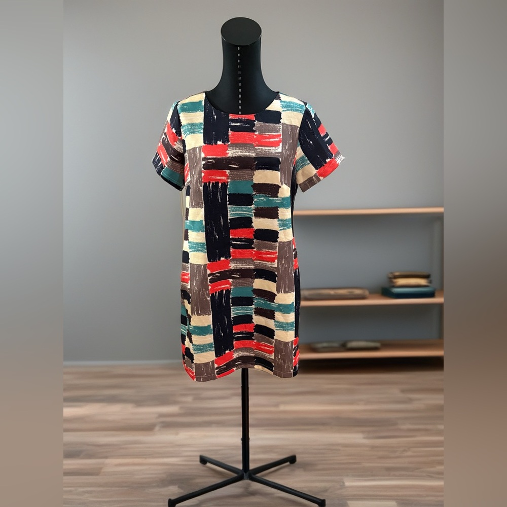 Molly Bracken Red and Black Patterned Dress